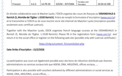COURS DE LANGUES 2025-26
